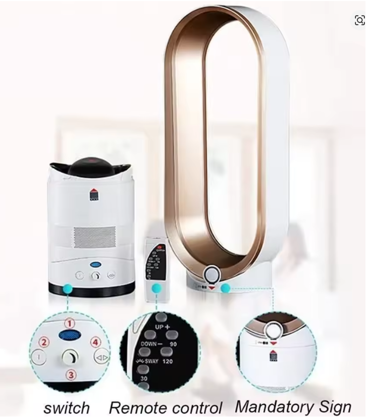 16-inch Bladloze Ventilator met Afstandsbediening