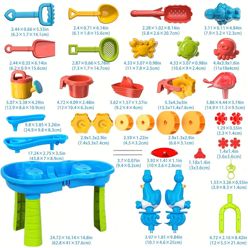 3-laags Zand- en Water Speeltafel