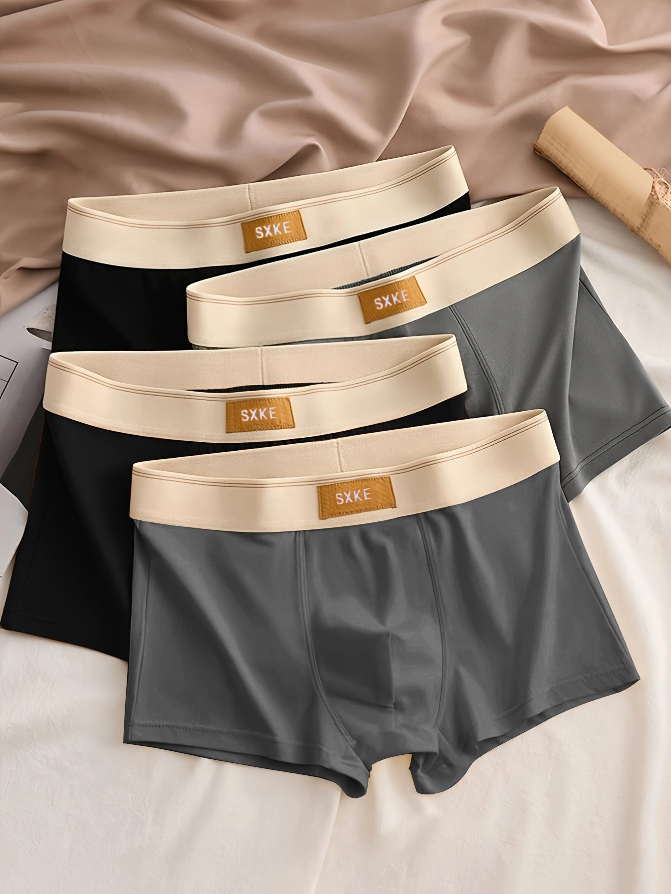 4-Pack Comfortabele Heren Boxershorts met Stretch