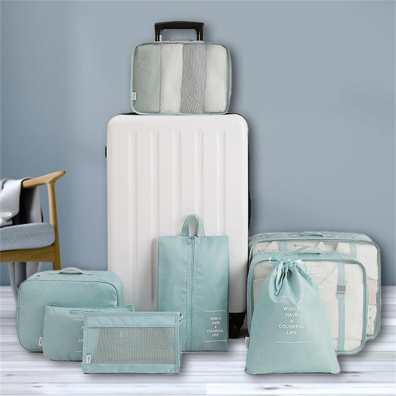8-delige Reisset – Bagage Organizers & Verdelers