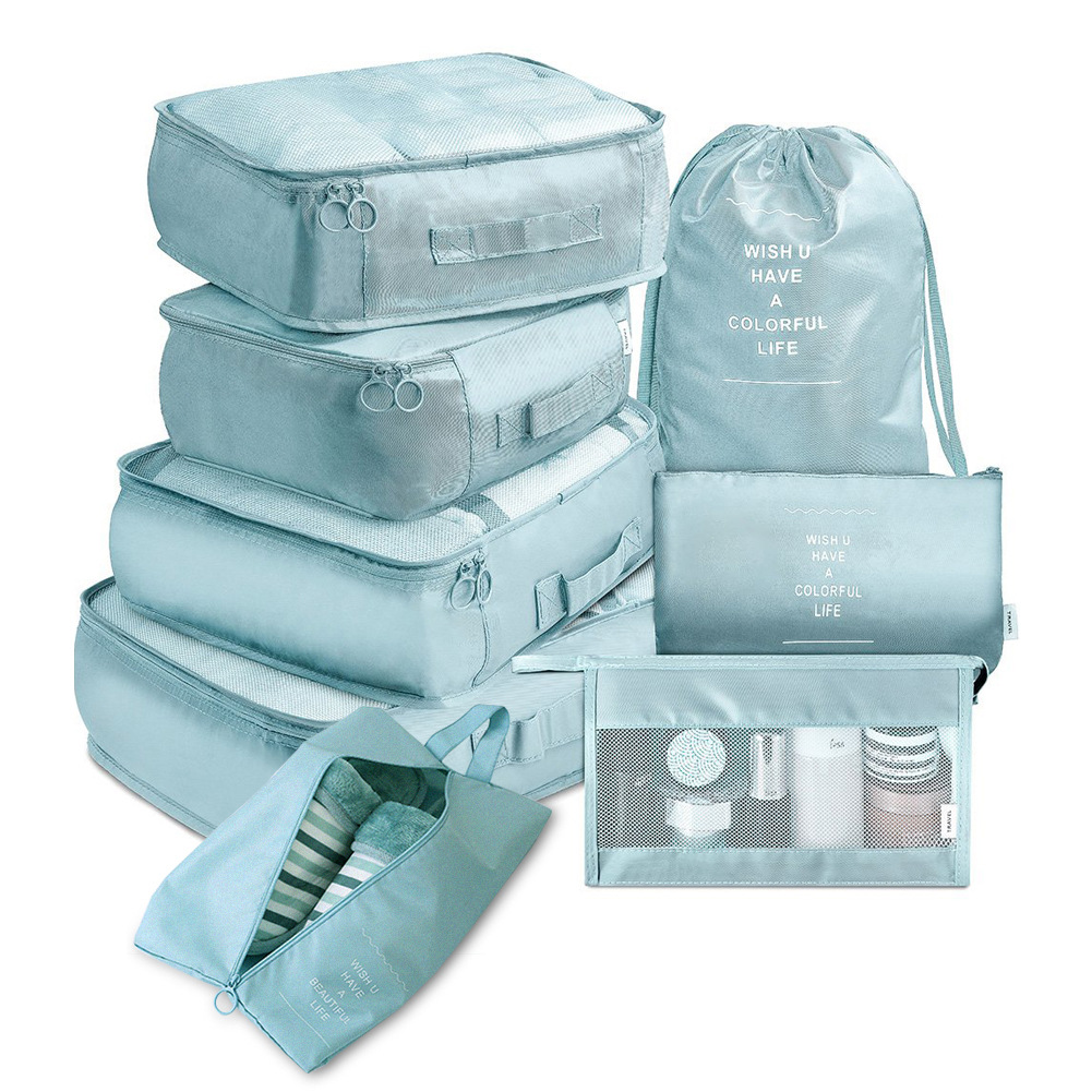 8-delige Reisset – Bagage Organizers & Verdelers