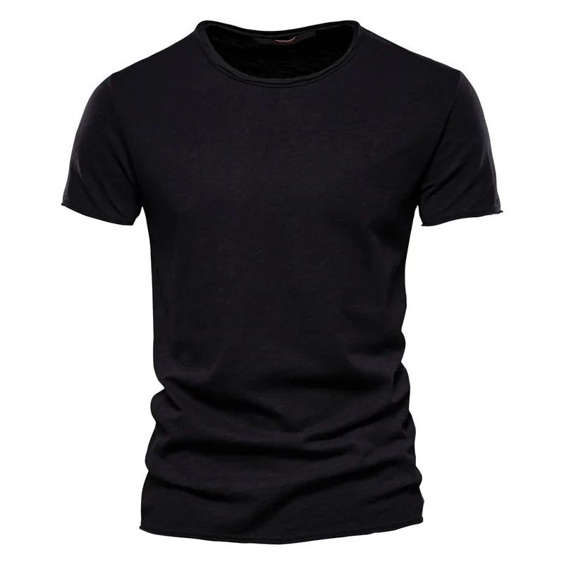 Ademend Katoenen Heren Zomer T-shirt