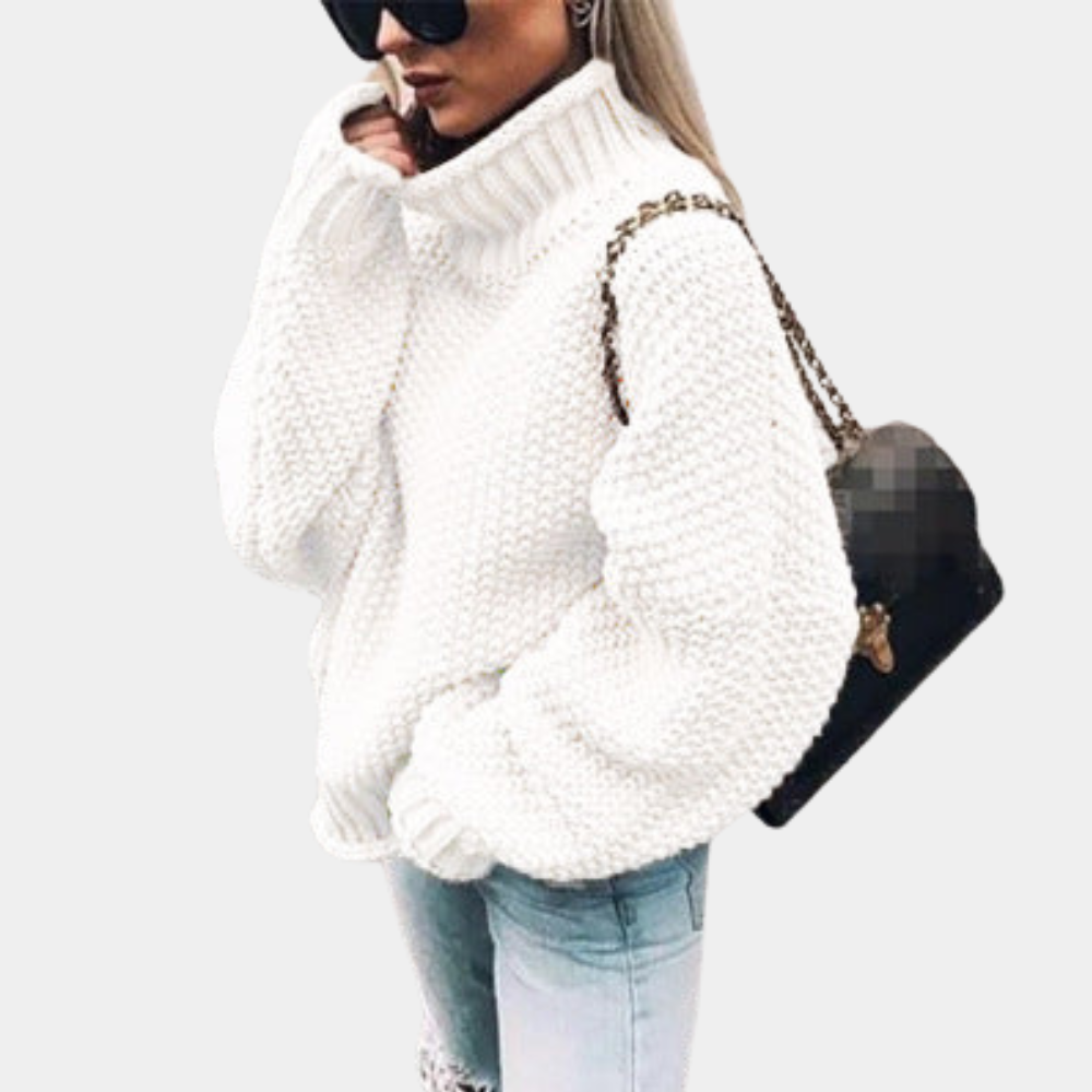 Adiya - Warme Oversized Gebreide Damestrui