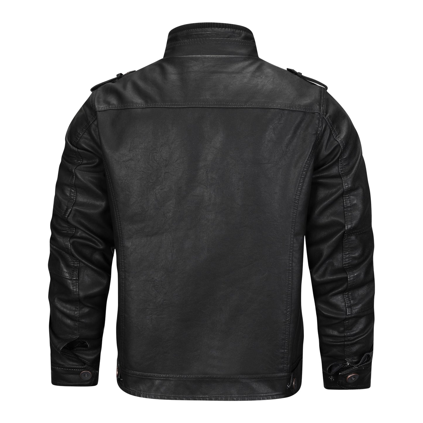 Adwin Zwarte Leren Herenjas Premium Design
