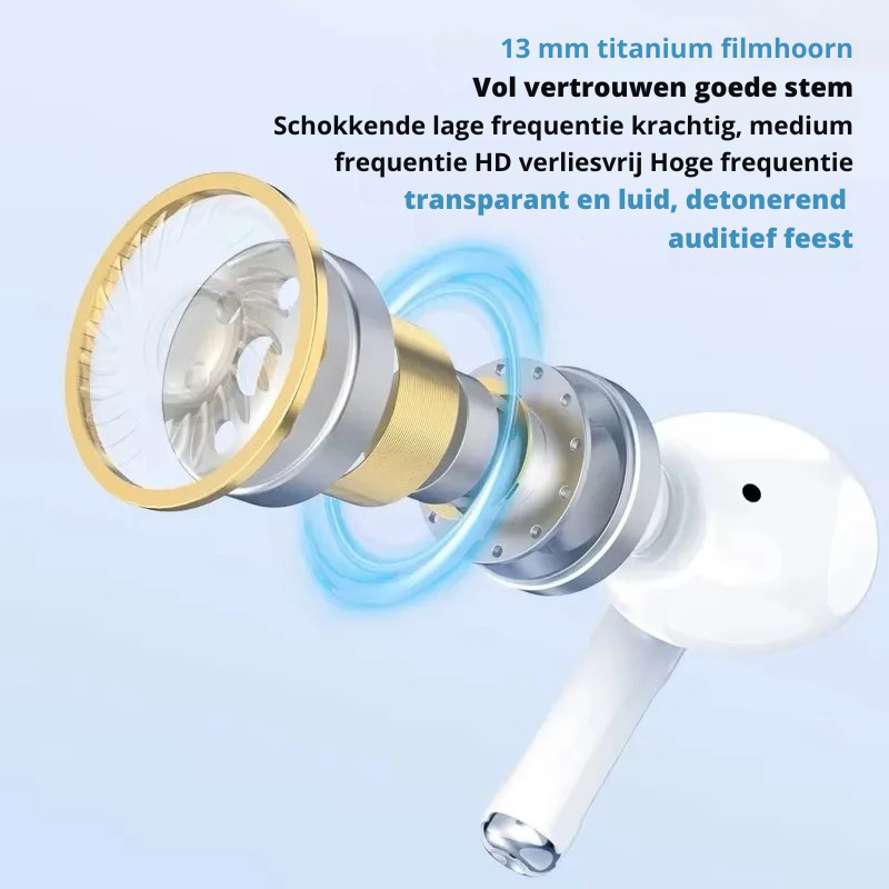 AirTide Sport Bluetooth Oordopjes met Noise Cancelling