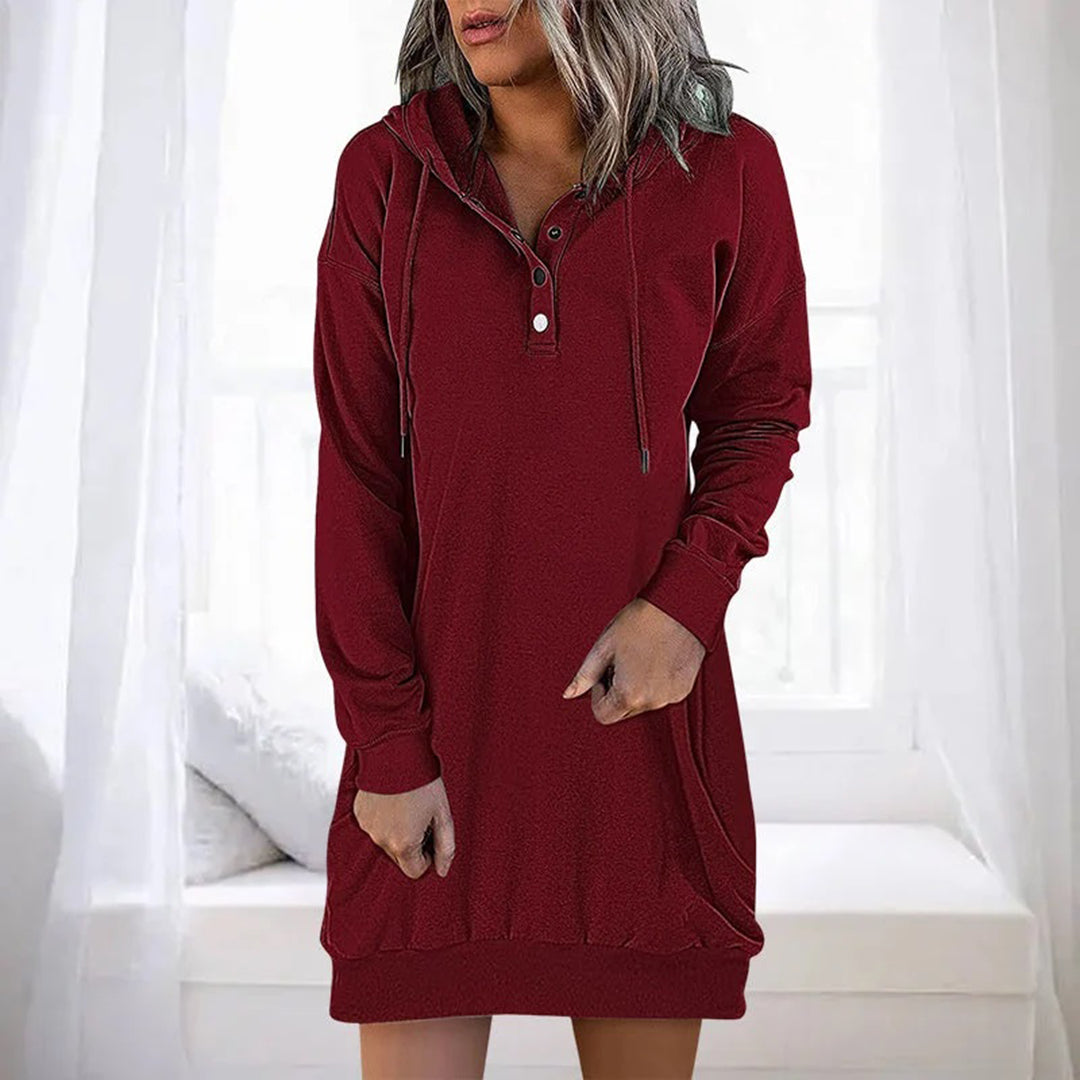 Althea - Casual Damesjurk met Capuchon