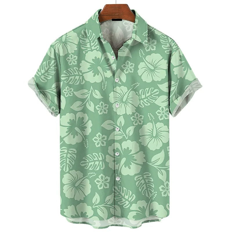 Amigo - 3D Bloemenprint Hawaii Shirt