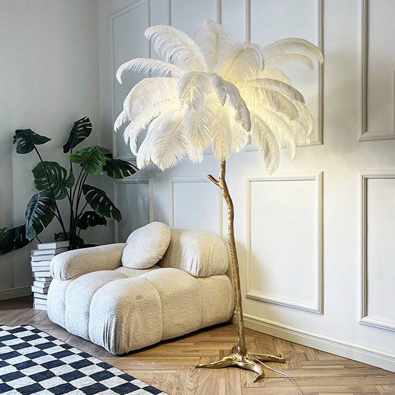 Anaëlle Luxe Pluizige Vloerlamp - LED Verlichting