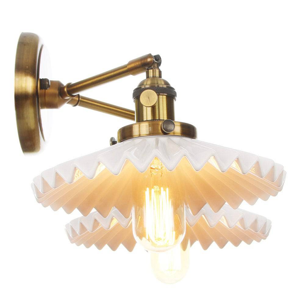 Antieke Keramische Wandlamp Dubbel - Antiek Gouden Stijl