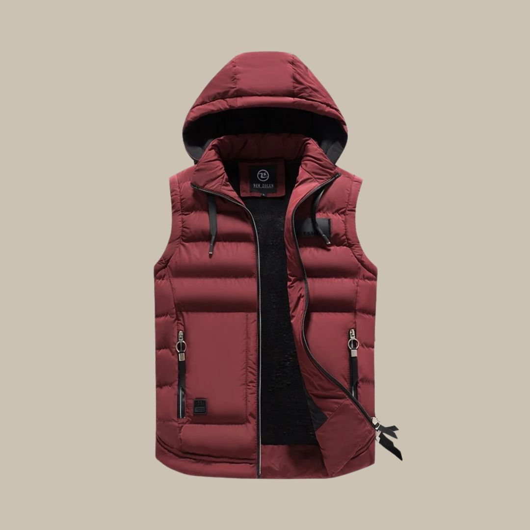 Anton - Heren Bodywarmer met Capuchon