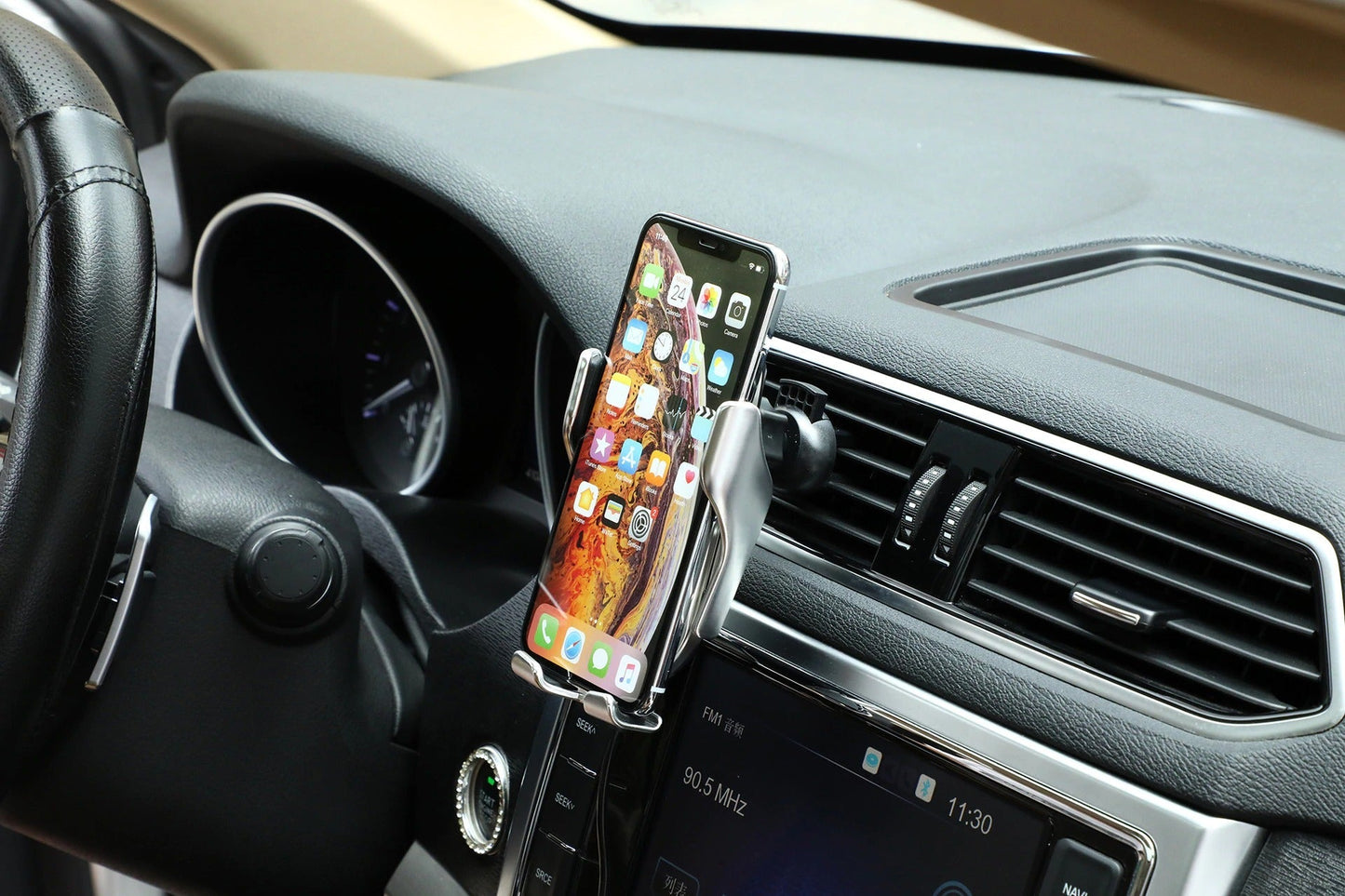 Automatische Telefoonhouder met Draadloze Oplader