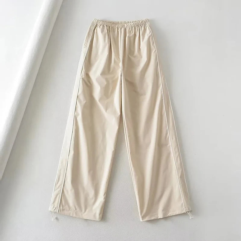 Baggy Cargo Broek met Trekkoord Taille