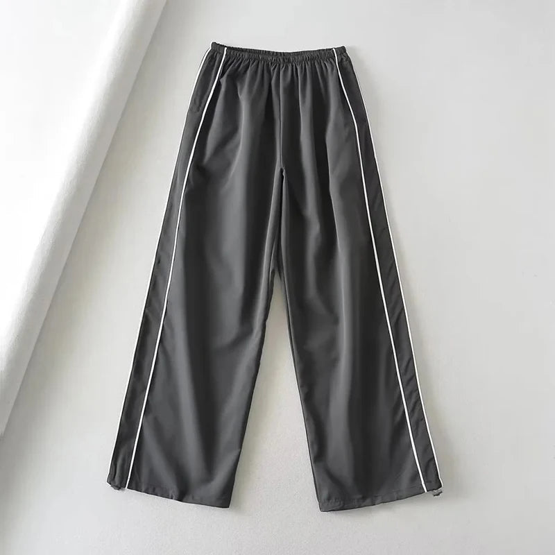 Baggy Cargo Broek met Trekkoord Taille