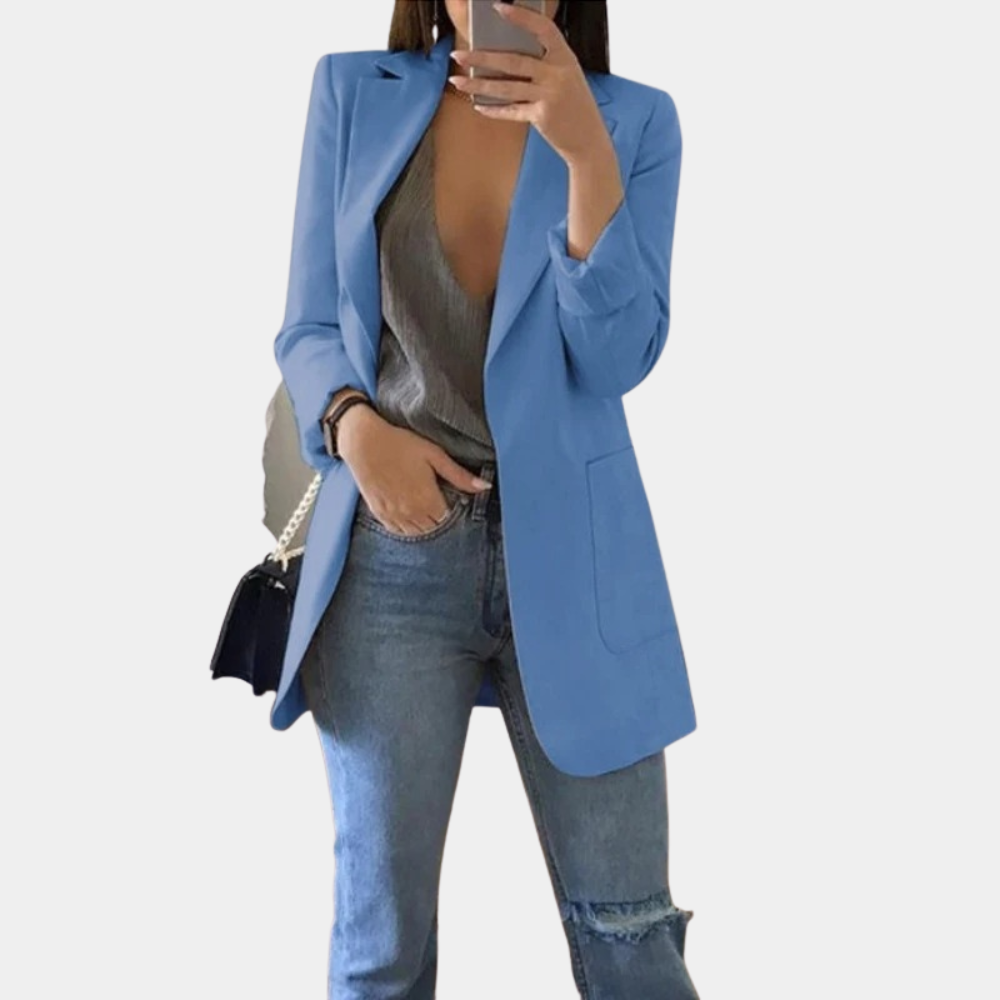 Bea Elegante Lange Damesblazer