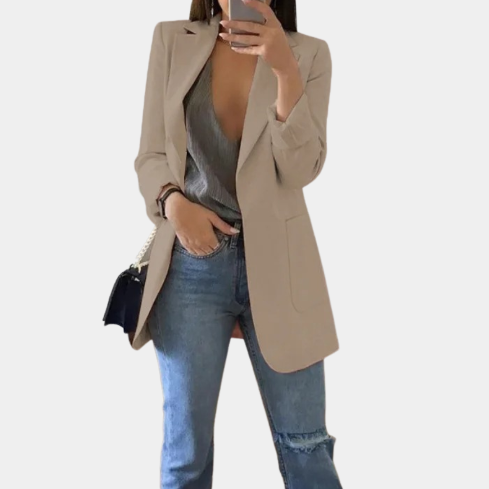 Bea Elegante Lange Damesblazer