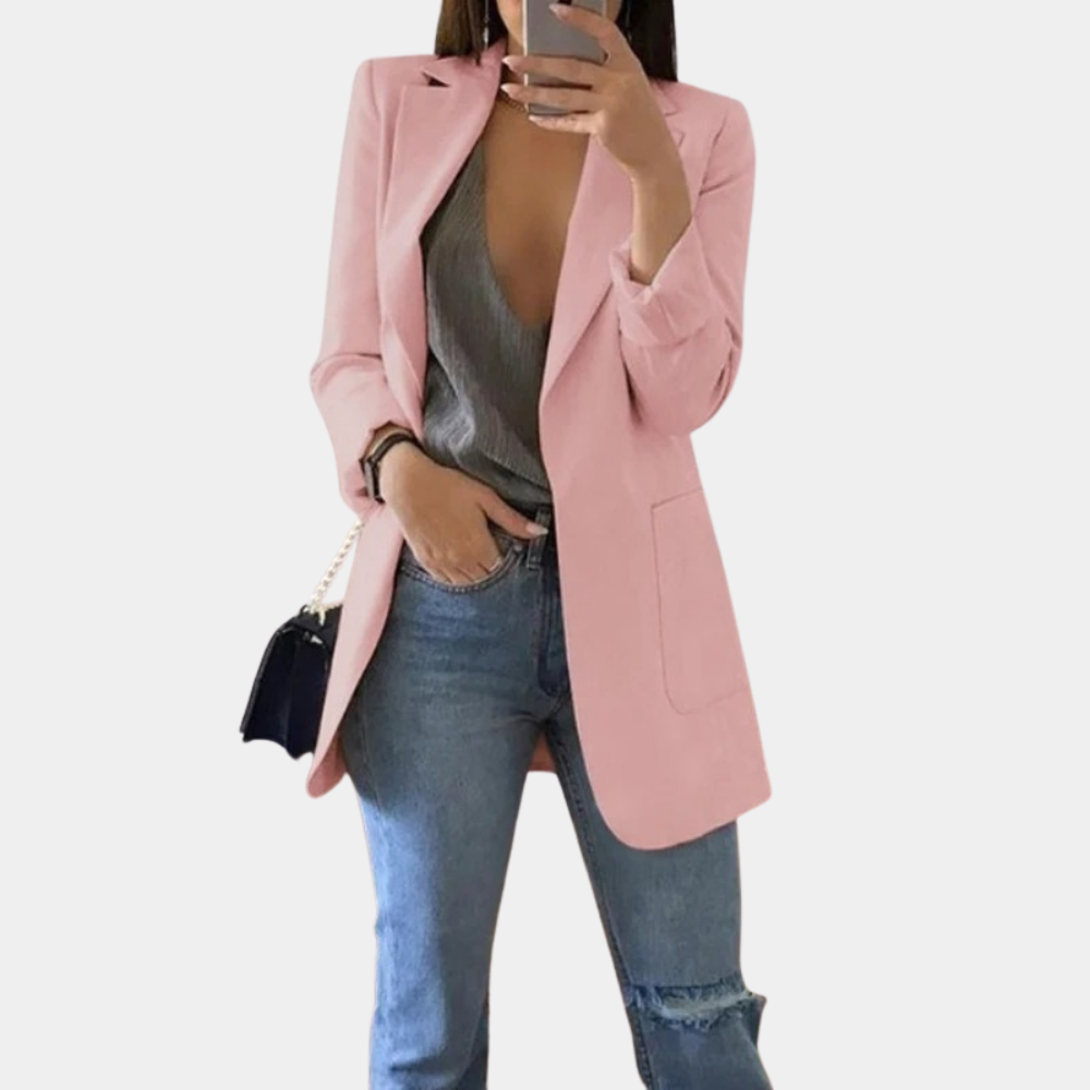 Bea Elegante Lange Damesblazer