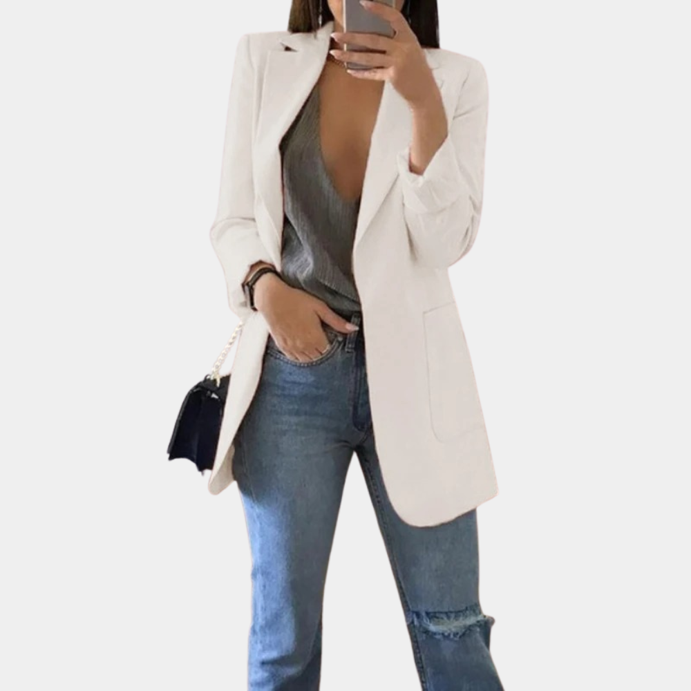 Bea Elegante Lange Damesblazer