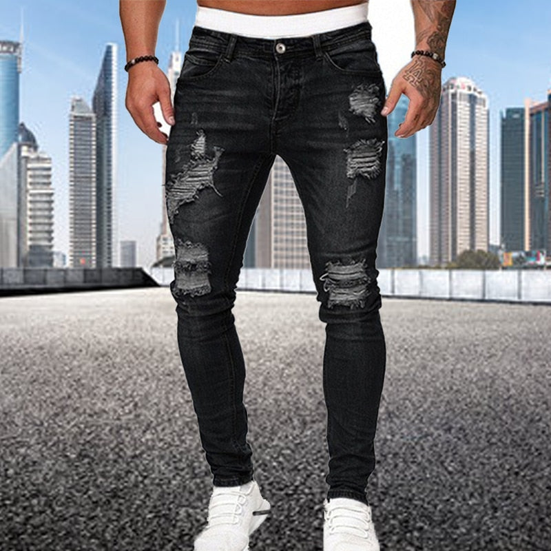 Benham - Ripped Slim Fit Herenjeans