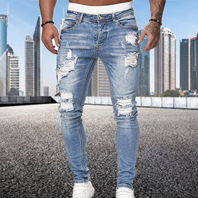 Benham - Ripped Slim Fit Herenjeans