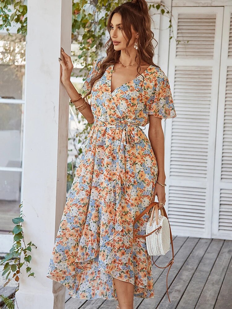 Boheemse Bloemenjurk - Zomerse Fleur