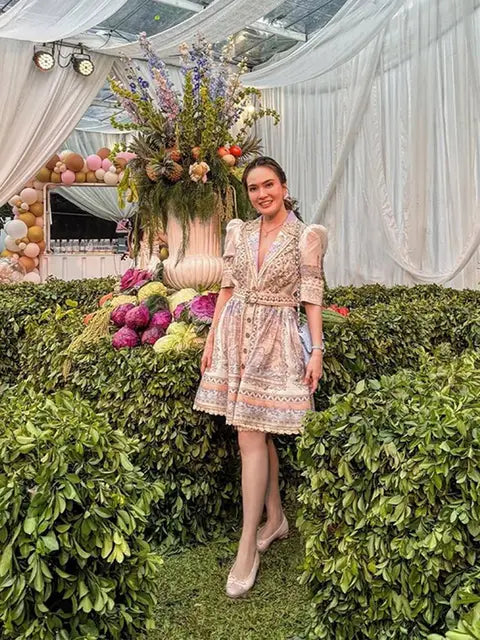 Bohemian Maxi Jurk met Pofmouwen