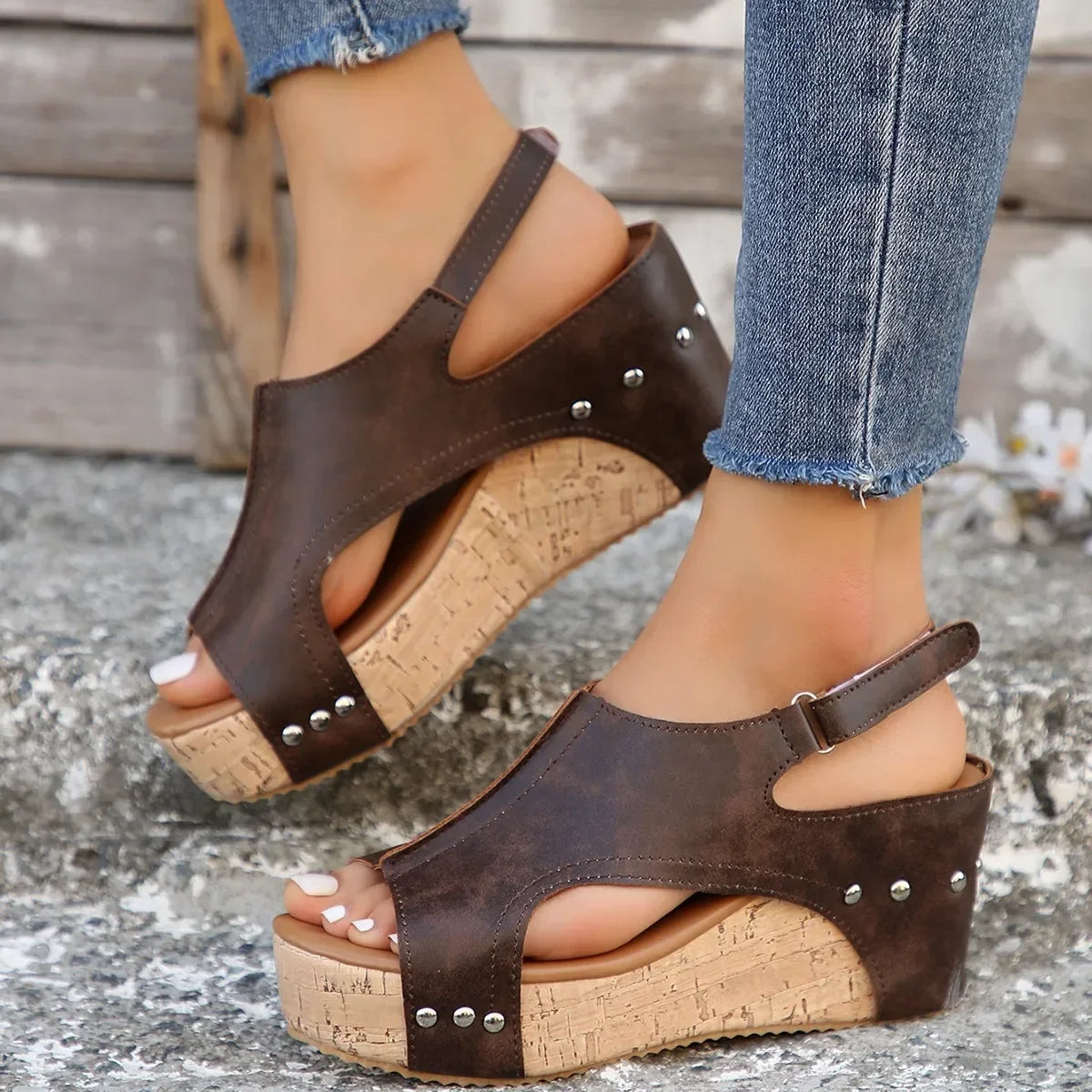 Cass Orthopedische Leren Dames Sandalen