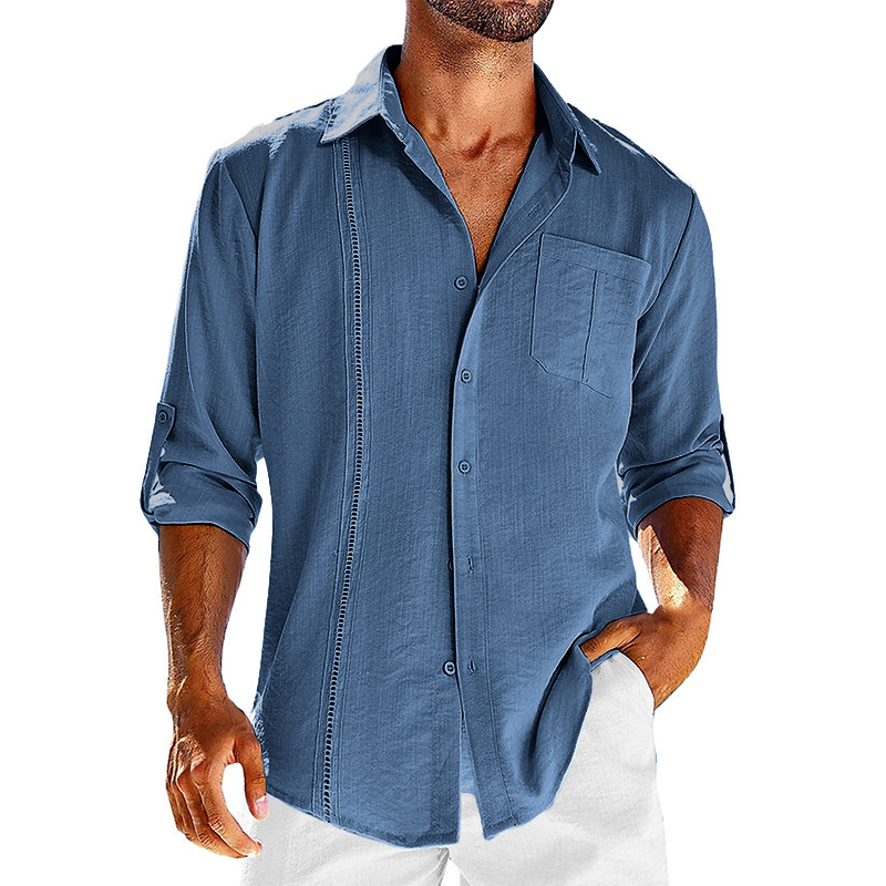 Casual Cubaans Linnen Overhemd Juan