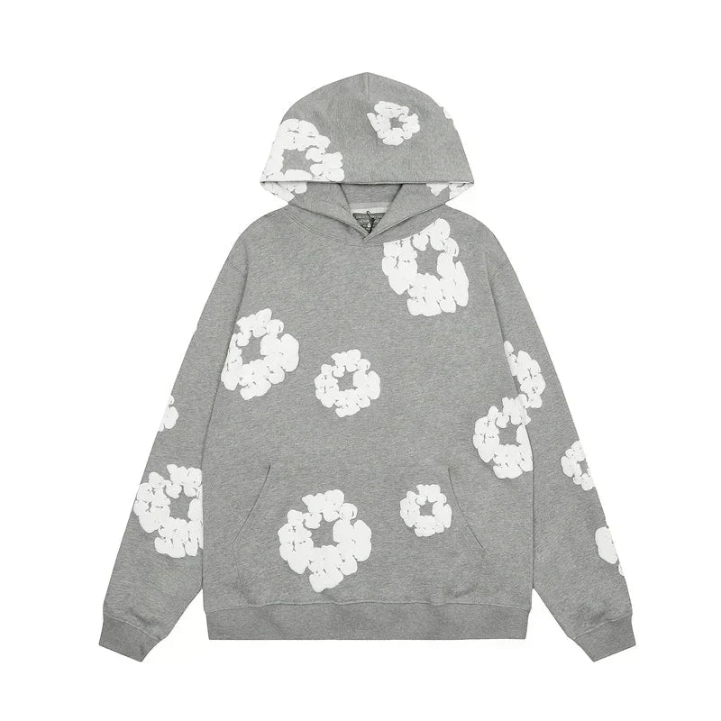 Casual Dames Hoodie met Bloemenpatroon