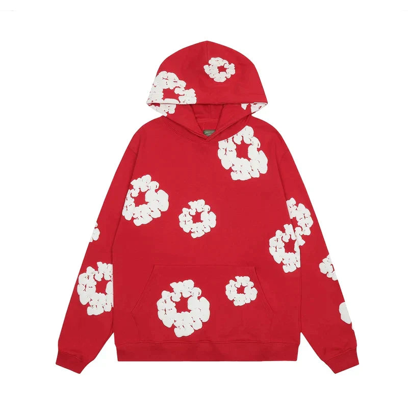 Casual Dames Hoodie met Bloemenpatroon