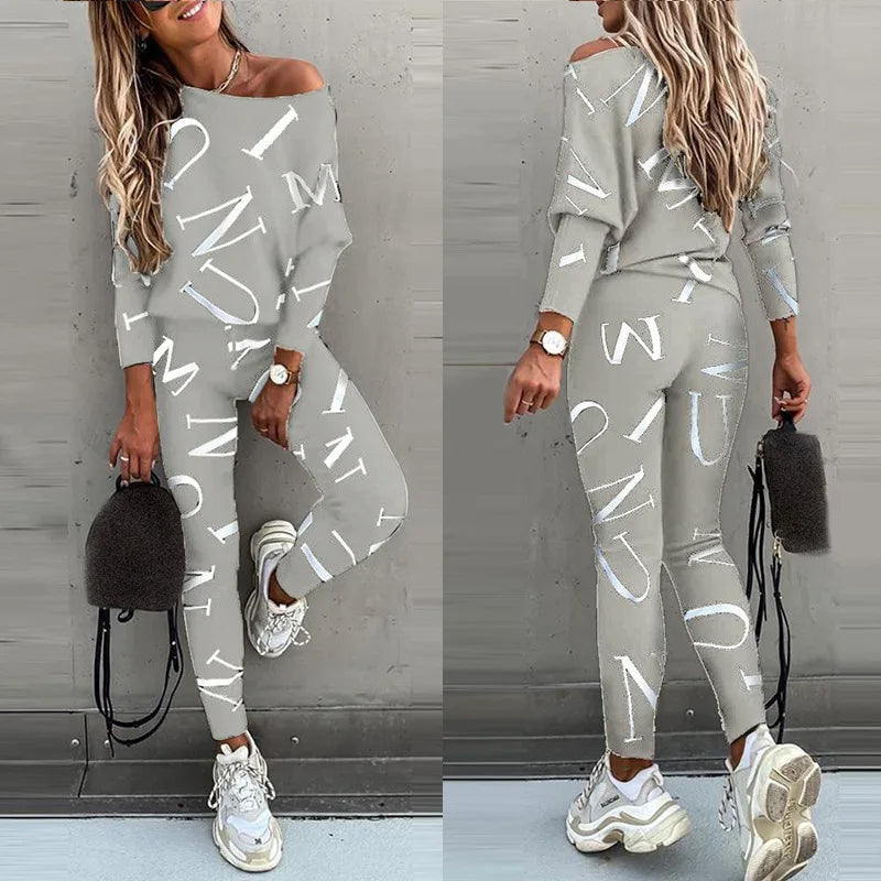 Casual Damespak met Print - 2-delig Set