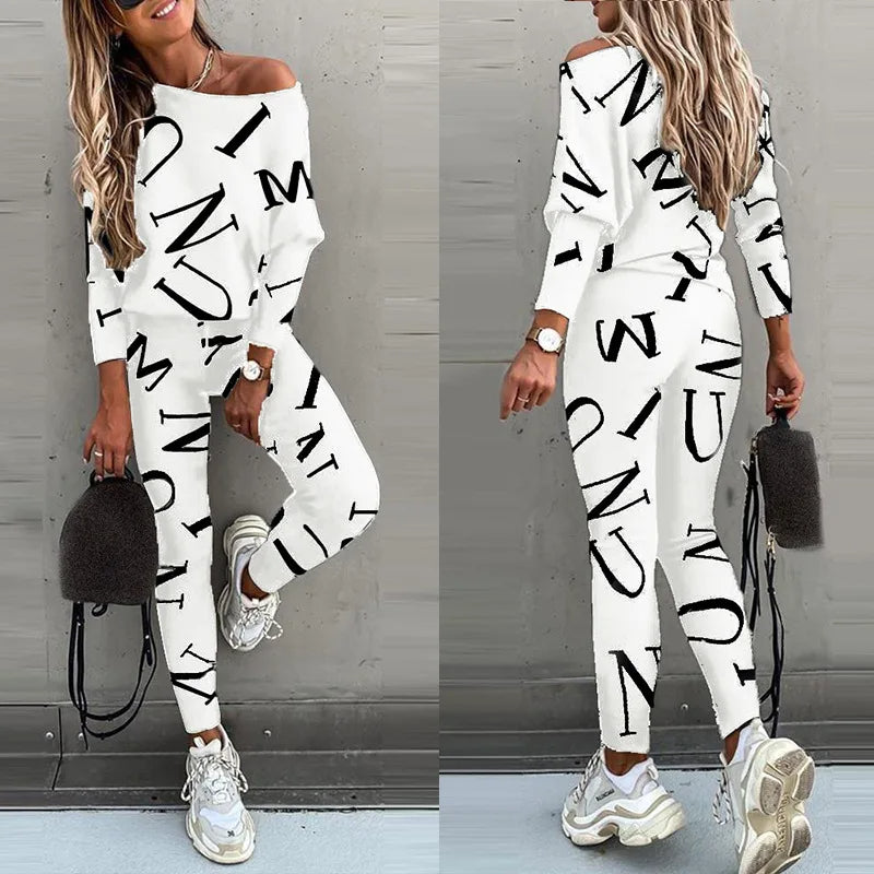Casual Damespak met Print - 2-delig Set