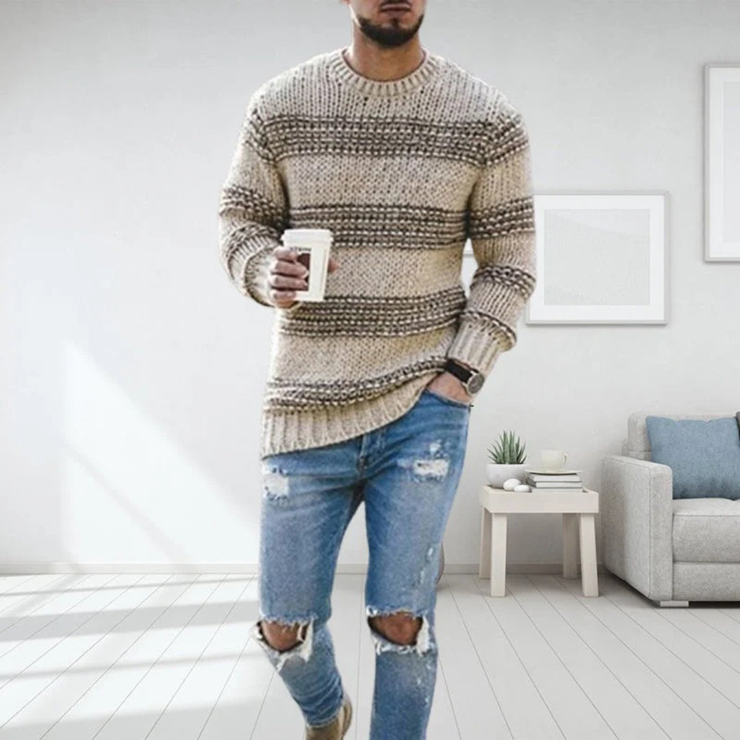 Casual Herentrui Ronde Hals Lente Stijl
