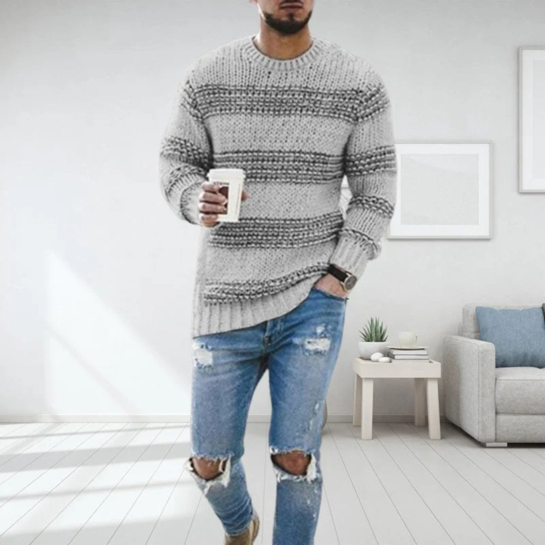 Casual Herentrui Ronde Hals Lente Stijl