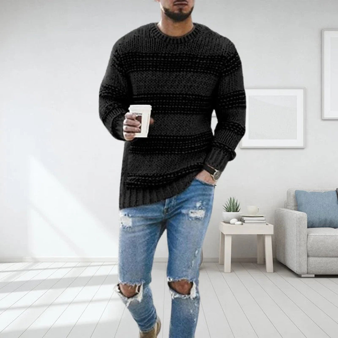 Casual Herentrui Ronde Hals Lente Stijl