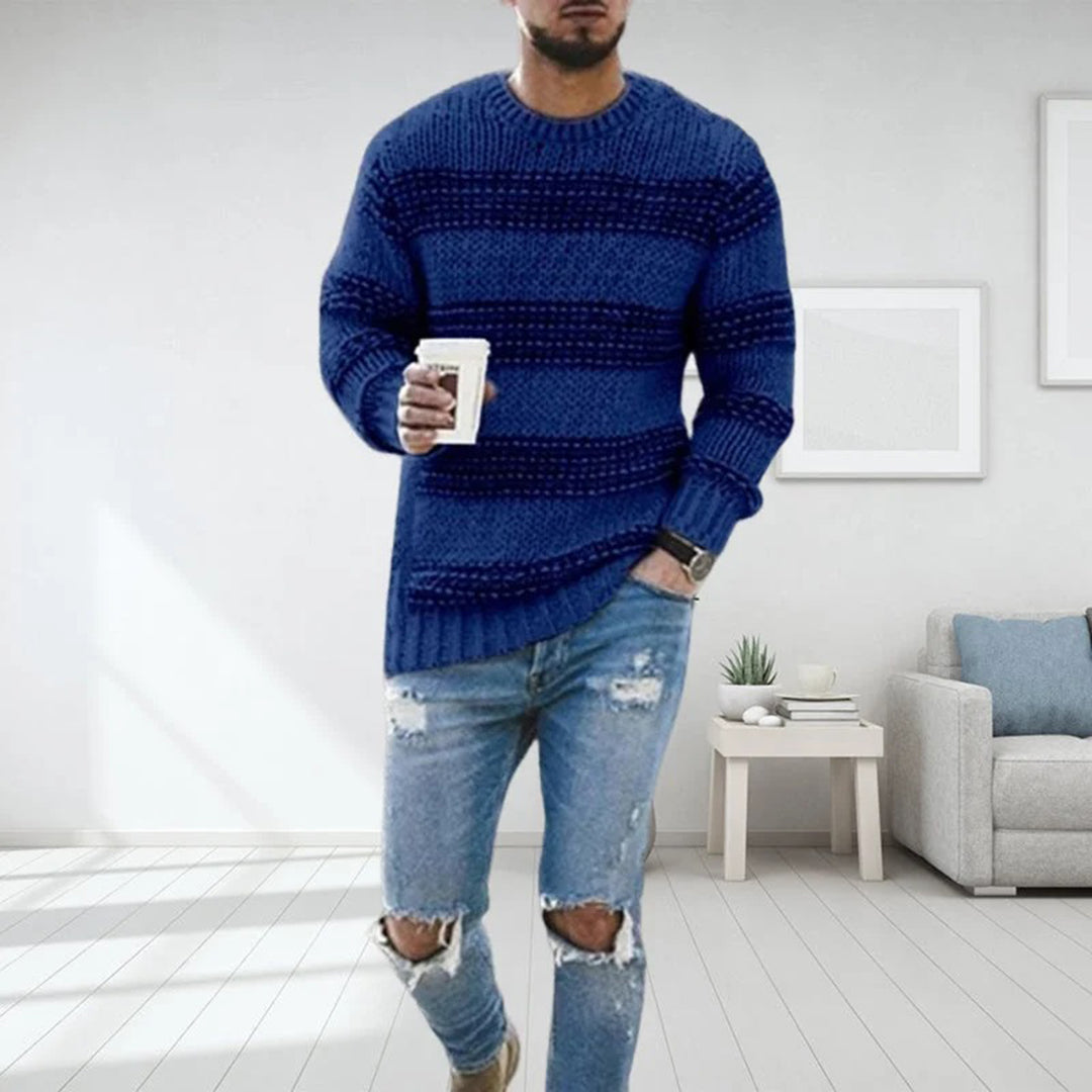 Casual Herentrui Ronde Hals Lente Stijl