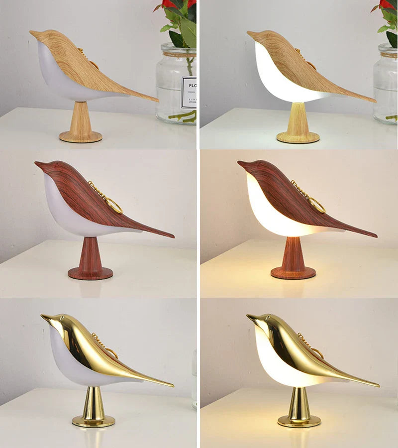 Charmante Dimbare Vogel Bedlamp met Aanraakbediening