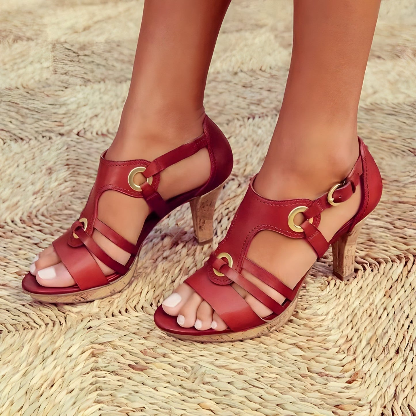 Chique Hoge Hak Sandalen - Elegante Mari