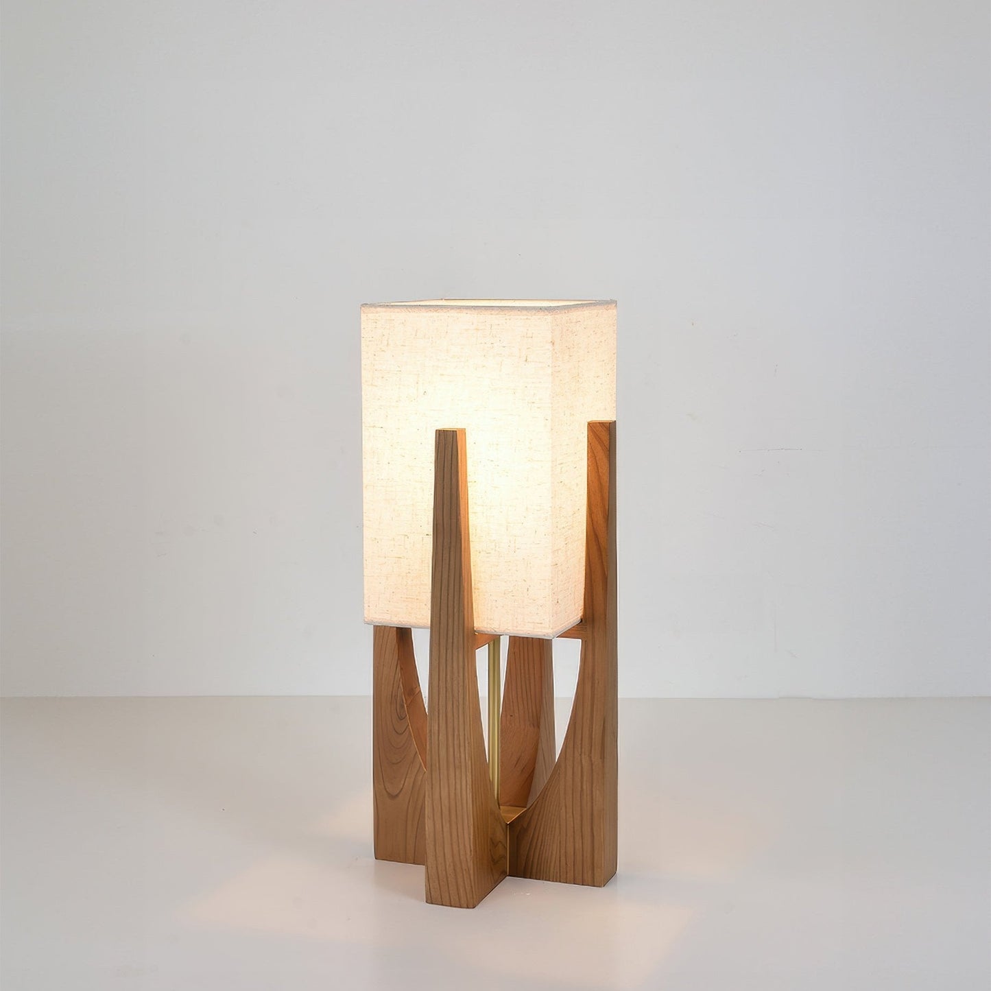 Chloé Minimalistische Vloerlamp - Massief Walnotenhout