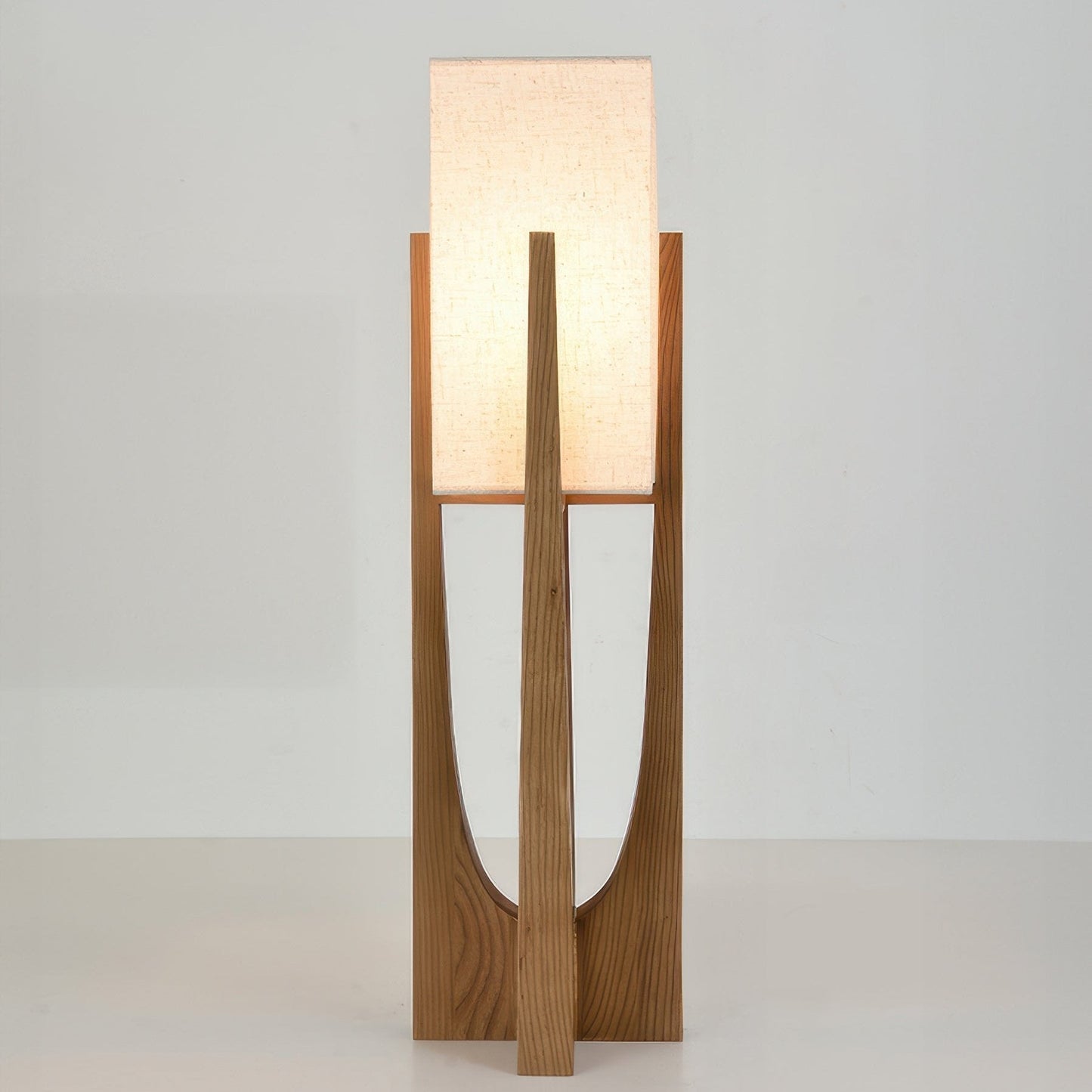 Chloé Minimalistische Vloerlamp - Massief Walnotenhout