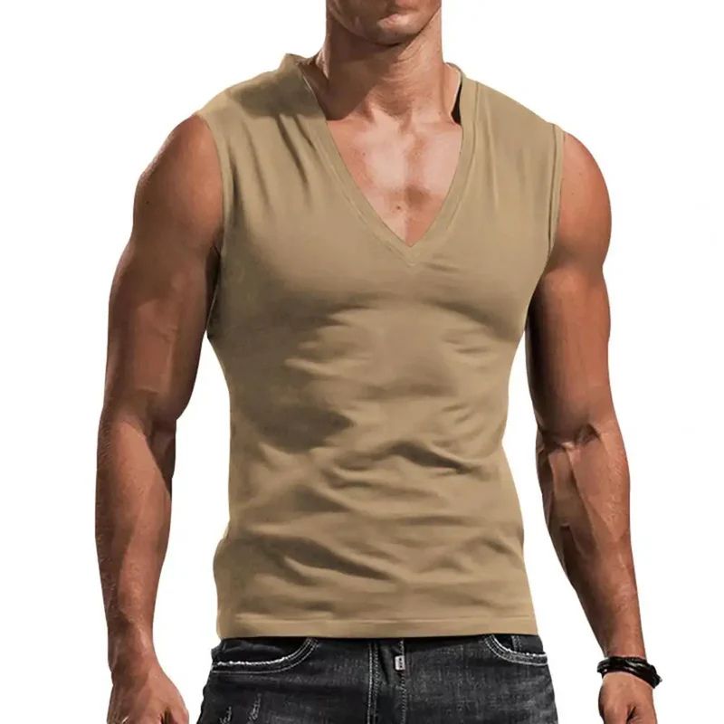 Comfortabel Mouwloos Zomershirt voor Heren