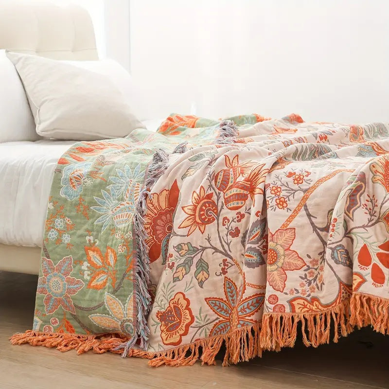 Comfortabel en Stijlvol Picknickkleed Bloemenprint