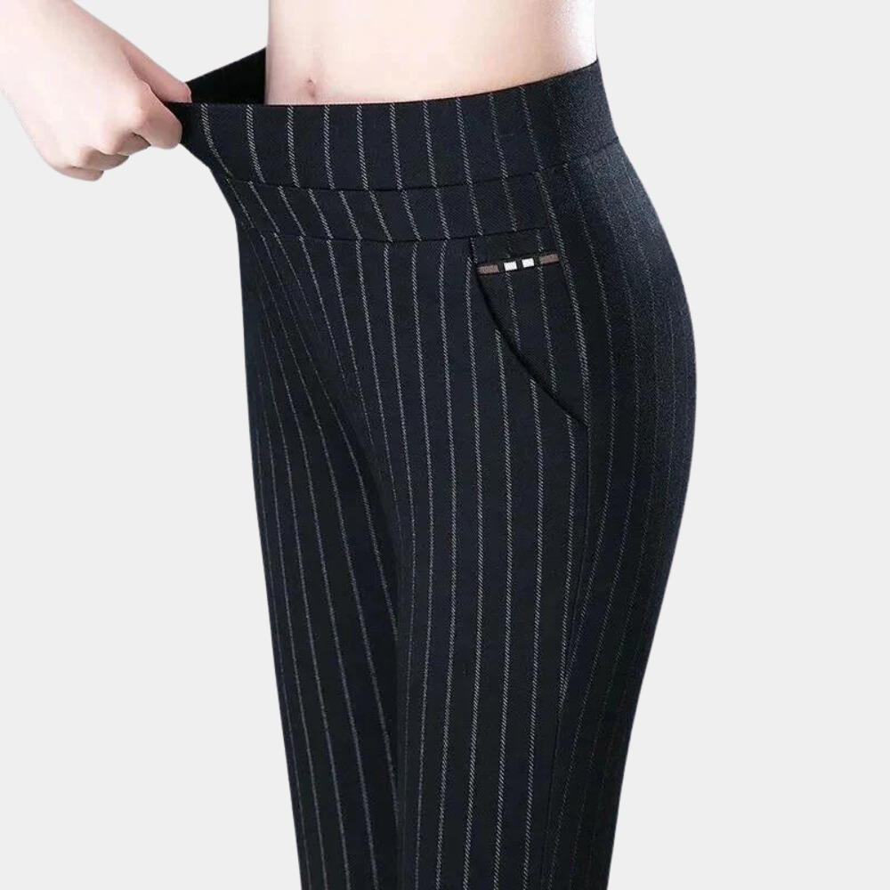 Comfortabele Dames Stretchbroek met Hoge Taille