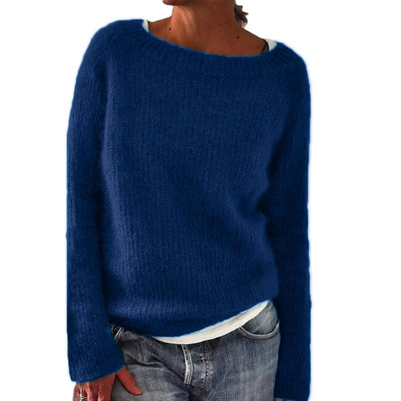 Comfortabele Damestrui - Cindy Gebreide Pullover