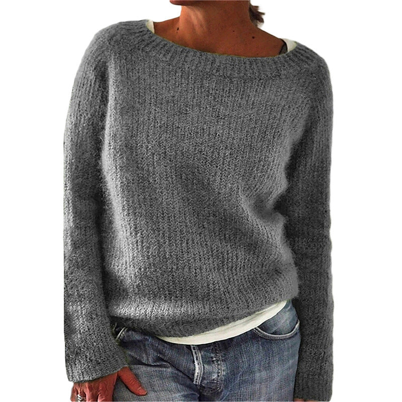 Comfortabele Damestrui - Cindy Gebreide Pullover