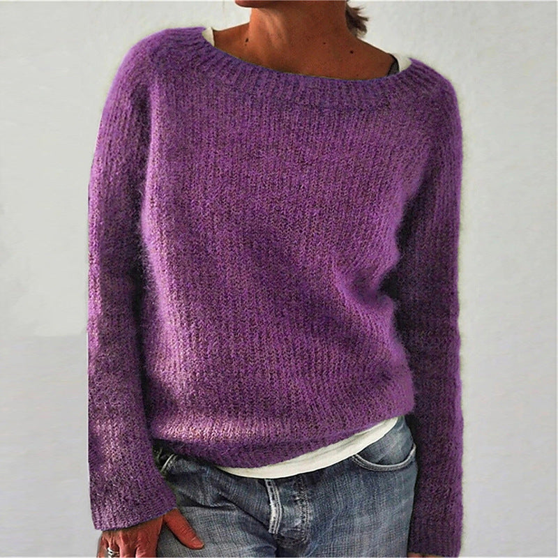 Comfortabele Damestrui - Cindy Gebreide Pullover