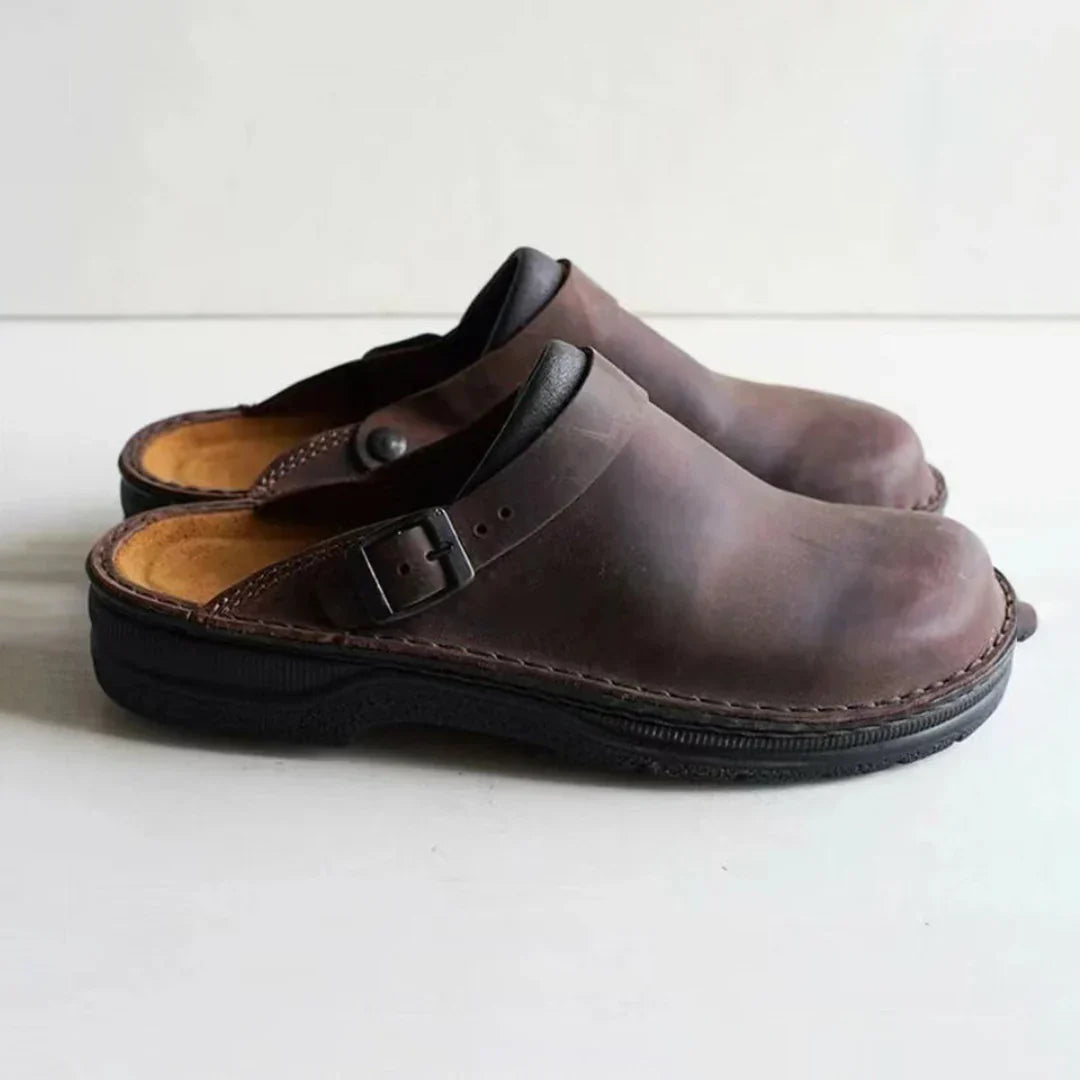 Comfortabele Herenpantoffels van Faux Leer