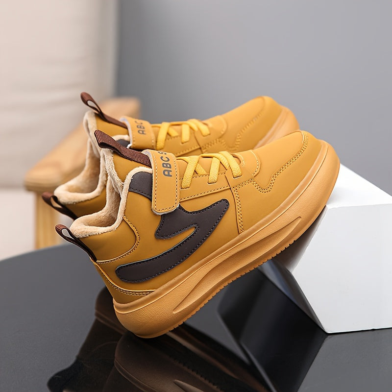 Comfortabele Lage Jongenssneakers met Fleecevoering