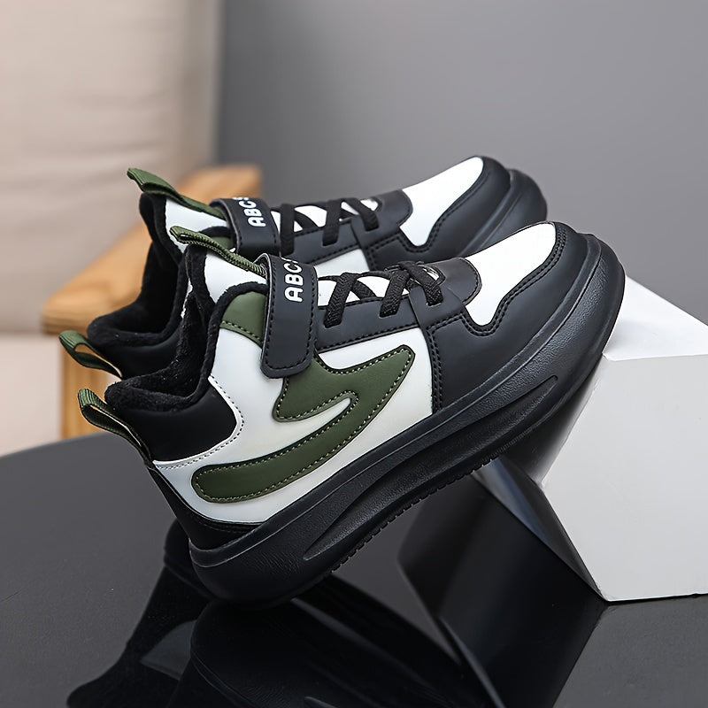 Comfortabele Lage Jongenssneakers met Fleecevoering