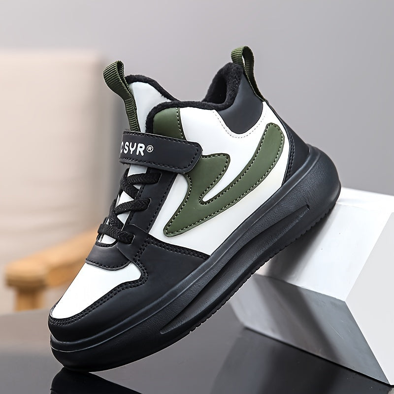 Comfortabele Lage Jongenssneakers met Fleecevoering