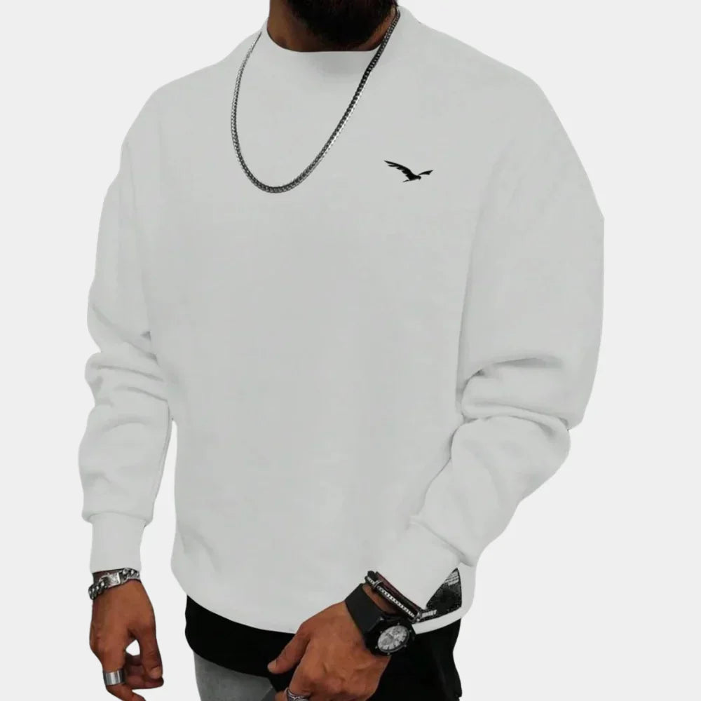 Comfortabele Stijlvolle Herensweater van Katoenblend